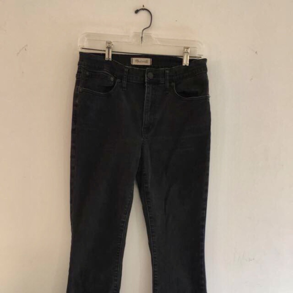 Madewell black wash jeans